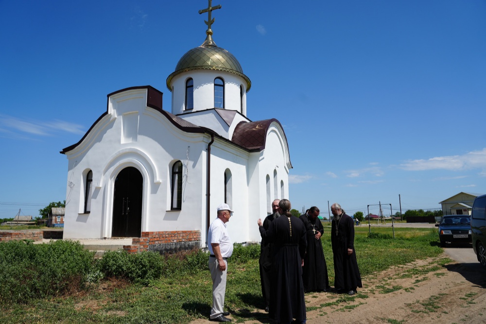 Епископ Варфоломей посетил строящийся храм с. Большая Сакма