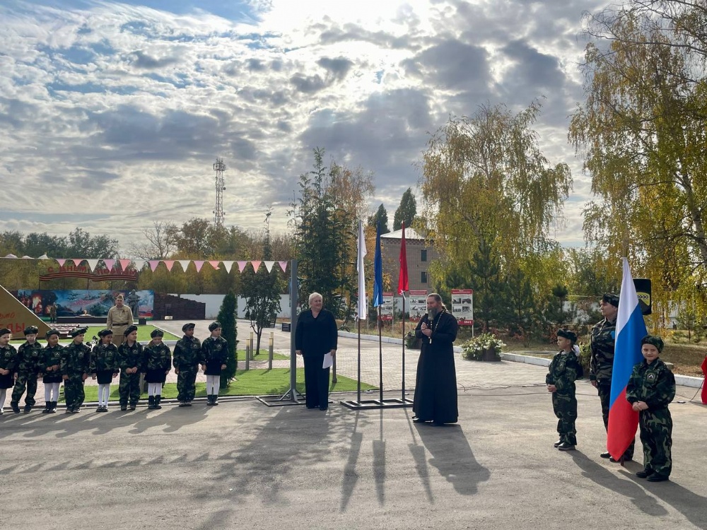 Настоятель храма Рождества Иоанна Предтечи с. Подлесное принял участие в церемонии посвящения «Юные патриоты»