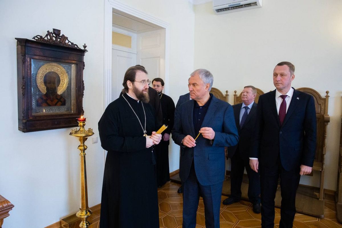 Состоялась встреча главы Саратовской митрополии и Председателя Государственной Думы РФ