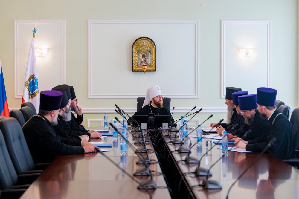 Епископ Варфоломей принял участие в заседании Архиерейского совета Саратовской митрополии
