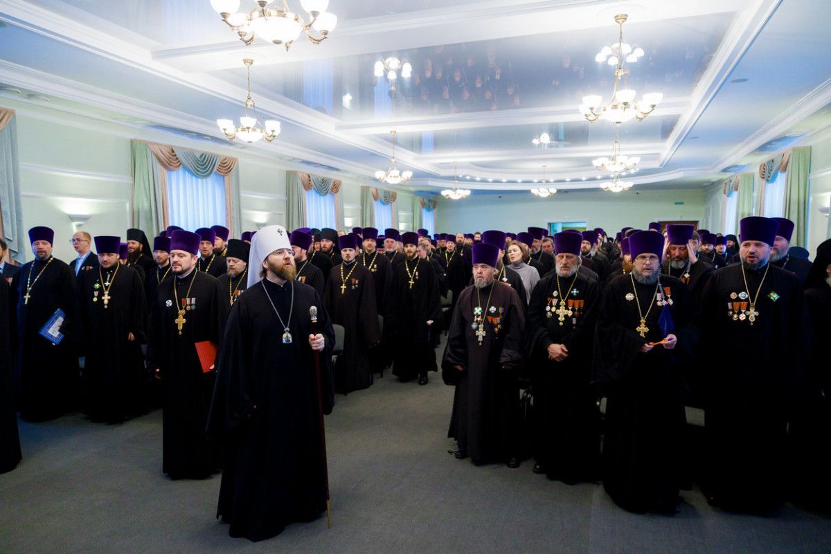 Митрополит Игнатий возглавил ежегодное епархиальное собрание духовенства Саратовской епархии
